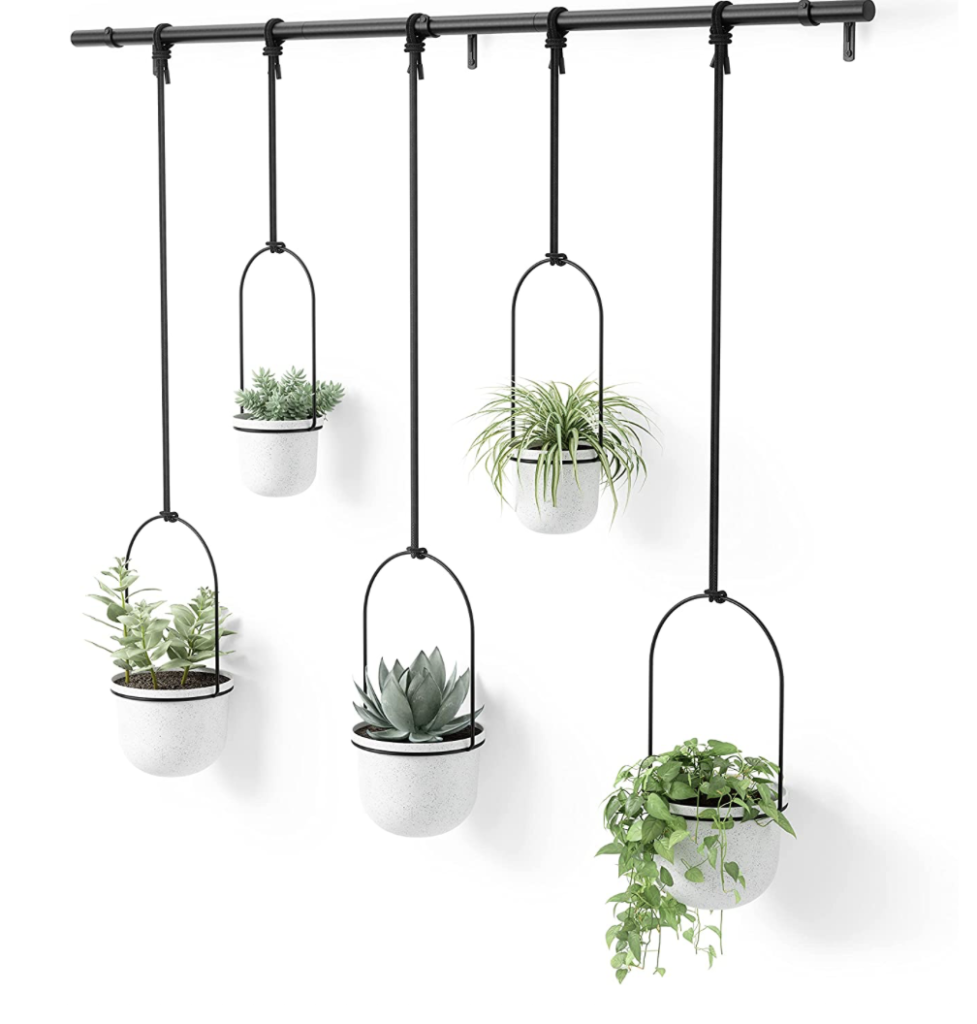 Umbra Triflora Hanging Planter White