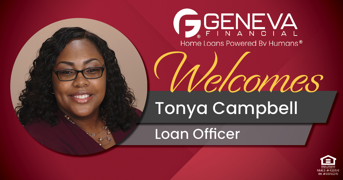 Geneva Financial Welcomes New Loan Officer Tonya Campbell to Miami, FL – Home Loans Powered by Humans®.