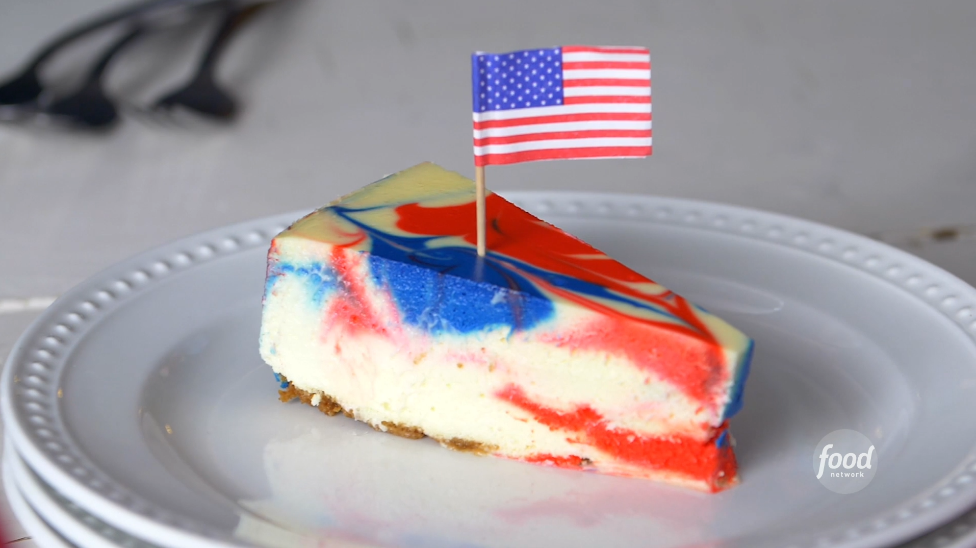 Red, White, and Blue Cheesecake