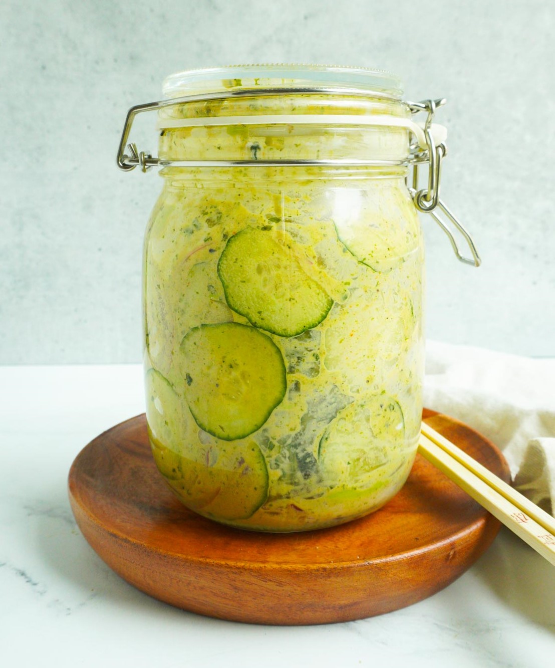 Jar Cucumber Salad